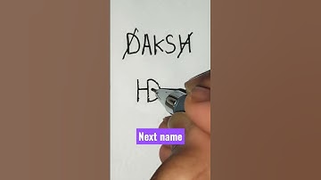 # DAKSH name logo # Design # Next name #shorts # By Rajbir