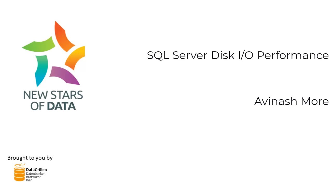 Avinash More - SQL Server Disk IO Performance - YouTube