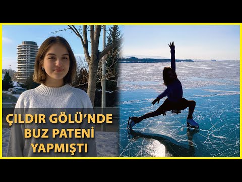 Çıldır Gölü'nde Buz Pateni Yapan Milli Sporcu İklim: Hayalimi Gerçekleştirdim