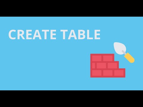 Видео: Что делает оператор Create Table?