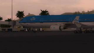 Flight Simulator X - KLM MD-11 Landing on Sint Maarten [HD]