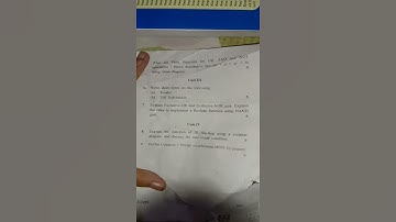 Question paper of 2019 of logical organisation of computers