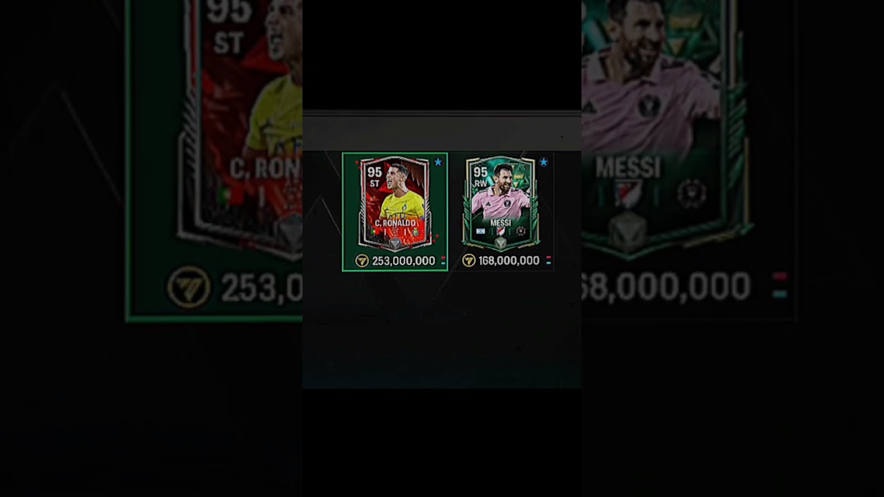 MESSI VS CR7 CARD COMPARISION 