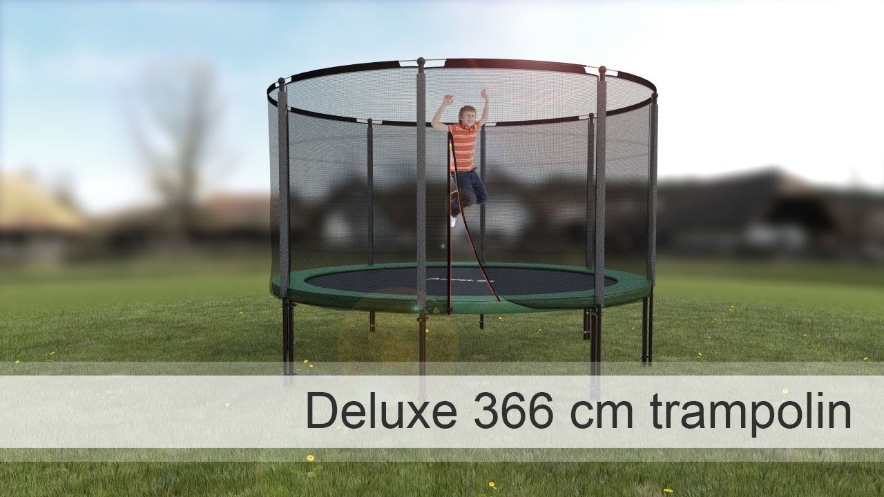 Ampel - Deluxe 366 cm trampolin DK - YouTube