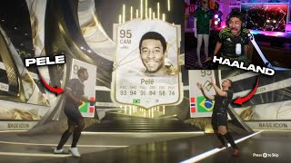 OMGGG PELE & HAALAND IN THE SAME PACK!! 🔥 - LUCKIEST FC 24 PACK OPENING REACTIONS COMPILATION! #2