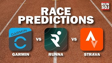 I ranked RACE PREDICTIONS from RUNNA, GARMIN & STRAVA with Surprising Results!