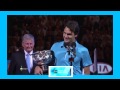 Federer's speech after winning Aus Open 2010- Murray in tears