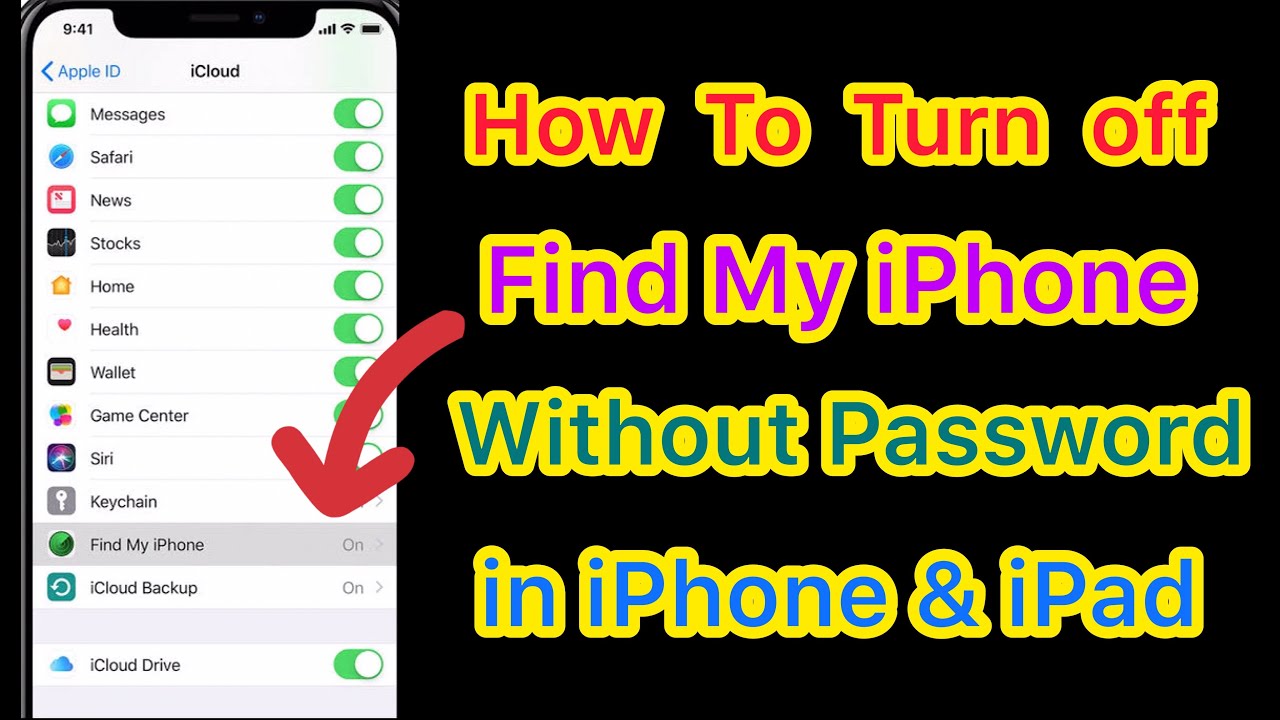 Turn off Find My iPhone without Password ( How To Turn Off Find My