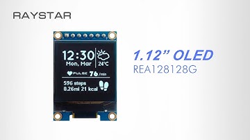 [REA128128G] 1.12" COG OLED Display with PCB