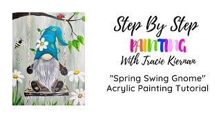 How To Paint A Spring Gnome - Acrylic Painting Tutorial - Step By Step Painting