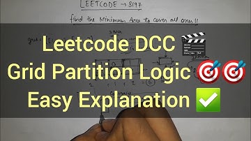 Leetcode 3197 🔥 Find the Minimum Area to Cover All Ones II | DCC | Rectangle Partition Logic 