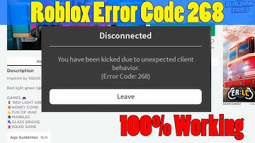 (SOLVED) Roblox Error Code 268 "Kicked Due to Unexpected Client Behavior"