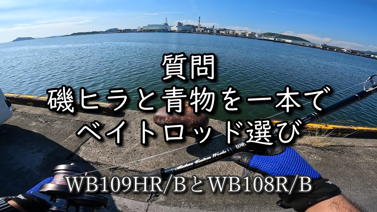 質問回答 磯ヒラと青物を一本で WB108R/BとWB109HR/B - YouTube