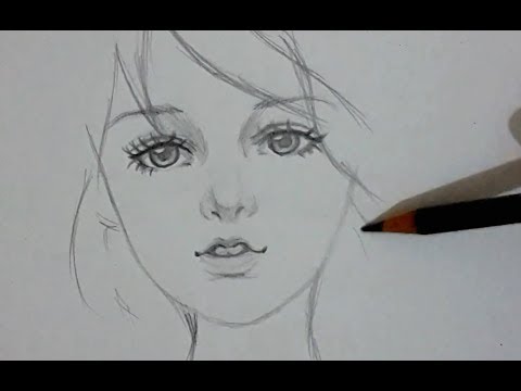 ᴴᴰ Draw Beautiful Girl Youtube