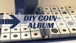 DIY COIN COLLECTION ALBUM - How to make your own coin album for storing coin collection