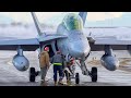 U.S. Marine Corps Pilots Flying F/A-18 Hornet Fighter Jets in Oulu, Finland