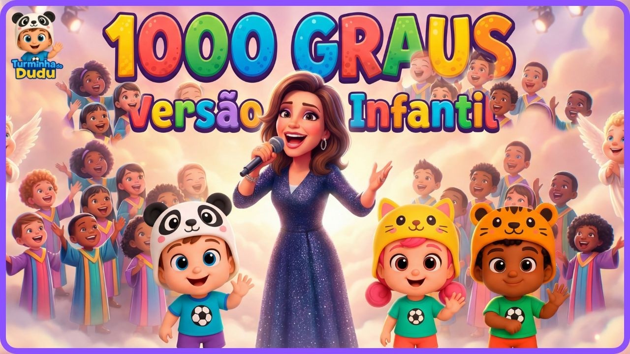 1000 GRAUS De Renascer Praise | VERSÃO INFANTIL | Música Gospel @turminhadodudu