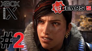 Gears 5 (Xbox Series X) 3 Player Co-Op Gameplay Walkthrough Part 2 - Campaign [4K 60FPS]