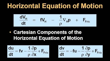 ATSC 210 Equation of Motion Part 5