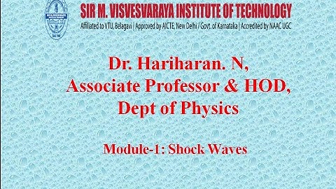 Introduction to Shock waves-II ||ENGINEERING PHYSICS||MODULE-1||VTU