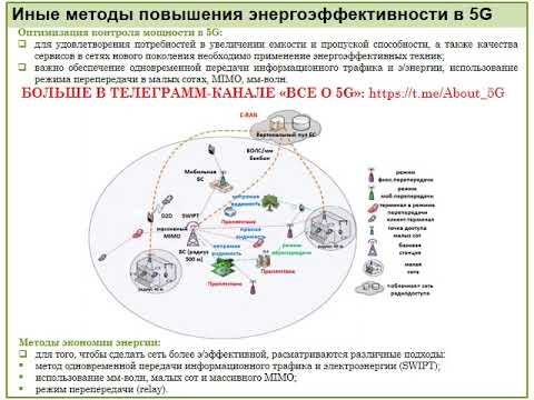 Методы уменьшения энергопотребления в сетях 5G - часть 2