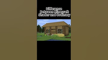 Difference Between Minecraft Shader and Ordinary! #minecraft #shaders #minecraftshorts #wow #shorts