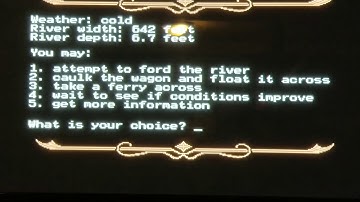 I play some Oregon Trail on my pi