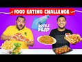 Bottle Flip Food Eating Challenge | Pani Puri & Pizza Challenge | Food Challenge | Viwa Food World