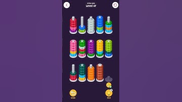 Level 47 Extra Hard GAME Nuts And Bolts#games #gaming #colors #challenge #gameplay #puzzle