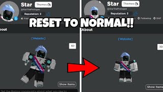 HOW TO RESET YOUR CUSTOM AVATAR PREVIEW TO NORMAL!! - YouTube