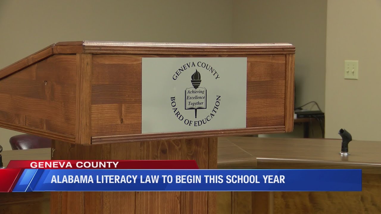 ALABAMA LITERACY ACT TO BEGIN THIS SCHOOL YEAR YouTube