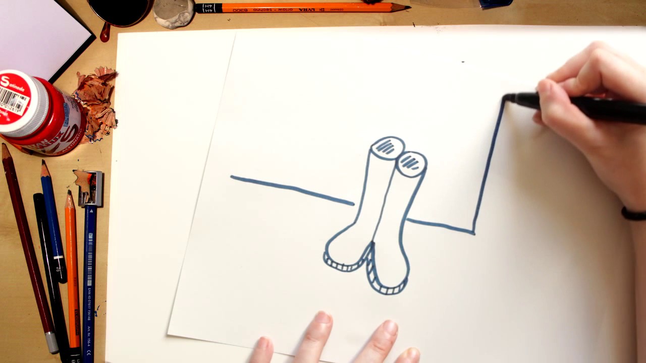 COMO DESENHAR BOTAS DE CHUVA DESENHOS PARA CRIANÇAS
