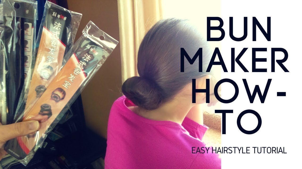 Easy Hairstyle How To Bun Maker Tutorial Youtube