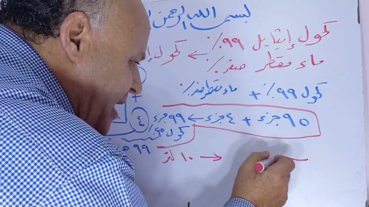 تركيب عطور : إزاى تحضر كحول إيثايل ٩٥ ٪ من كحول إيثايل ٩٩ ٪ وماء مقطر 🌹🌹🌹