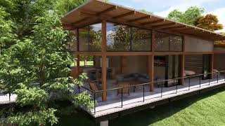 Refugio Biodiverso: Sustainable BIM Design for Tropical Climate | Revit + Lumion Walkthrough