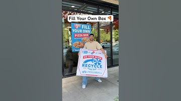 Domino’s has fill your own pizza box so I made a massive box 🍕