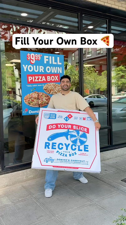 Domino’s has fill your own pizza box so I made a massive box 🍕
