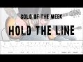 Solo of the week 21 toto  hold the line tab