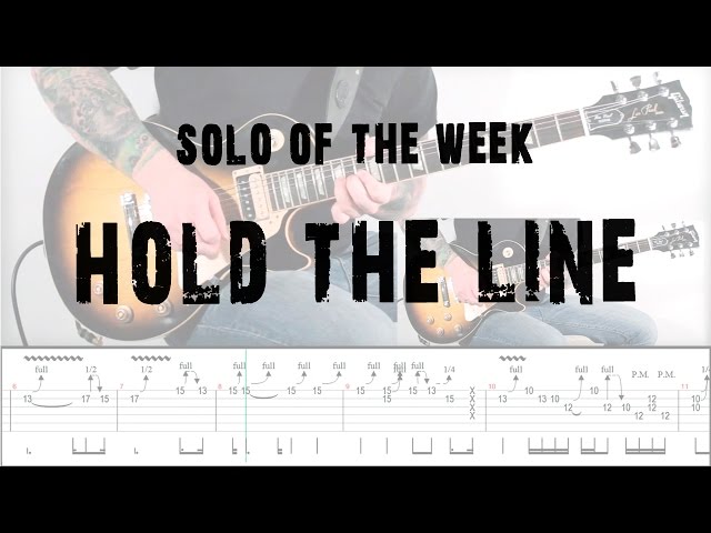 Solo Of The Week: 21 Toto - Hold the Line tab class=