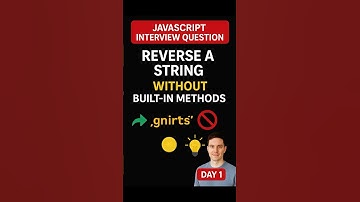 Reverse a String in JavaScript  #javascriptinterview #jsinterviewpreparation #jslogic #coding #js