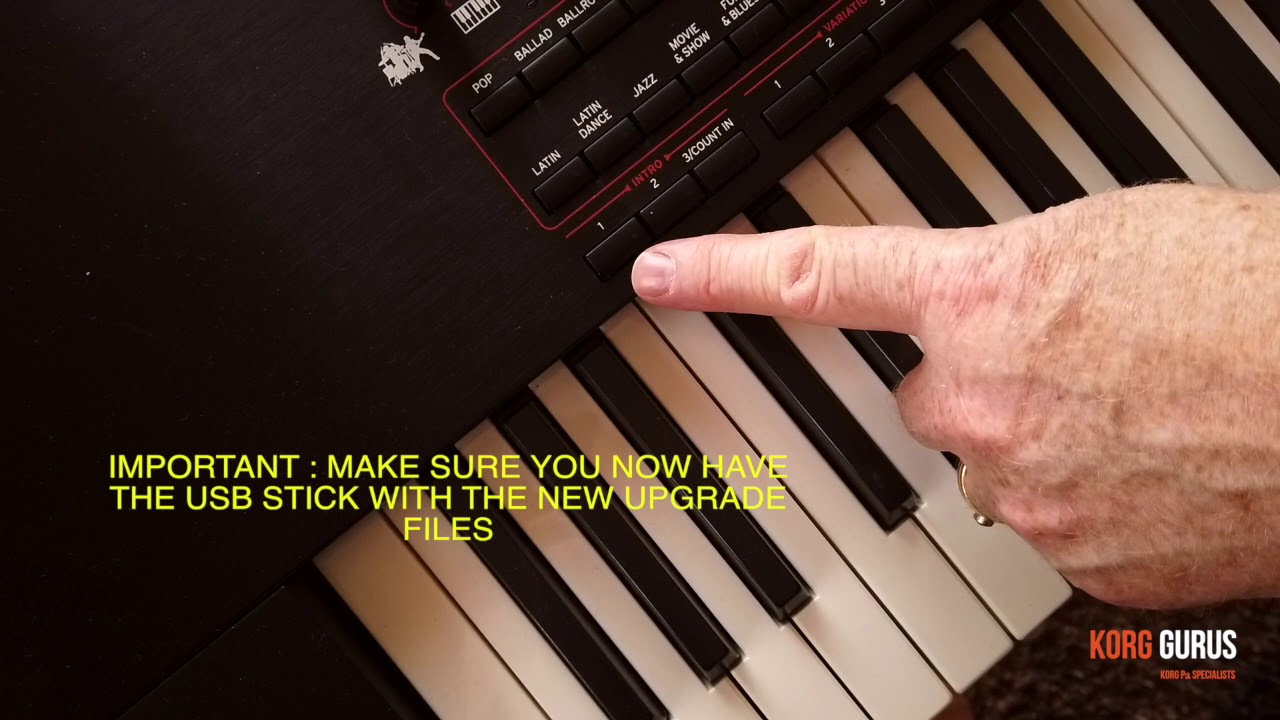 Upgrading the Korg Pa4x to Version 3 Software