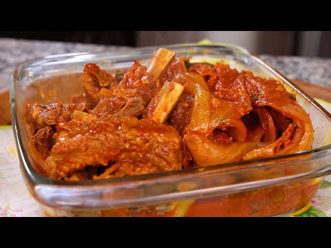 1 minute kimchi pork ribs #shorts