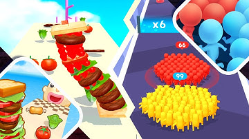 Sandwich Runner vs Count Masters - All Levels Walkthrough Android iOS NEW UPDATE Ep 78