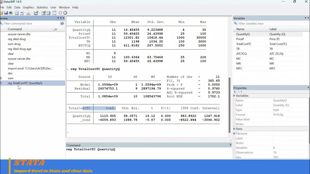 Import Excel and clear data in Stata YouTube