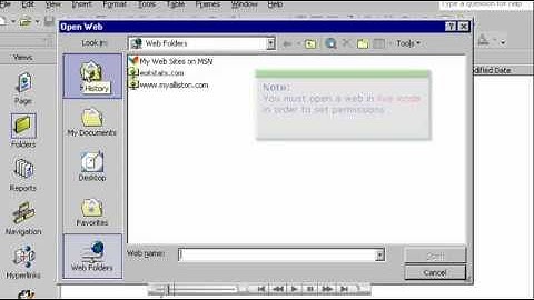 Protect your Directory with password using FrontPage 2002 - Host Department LLC