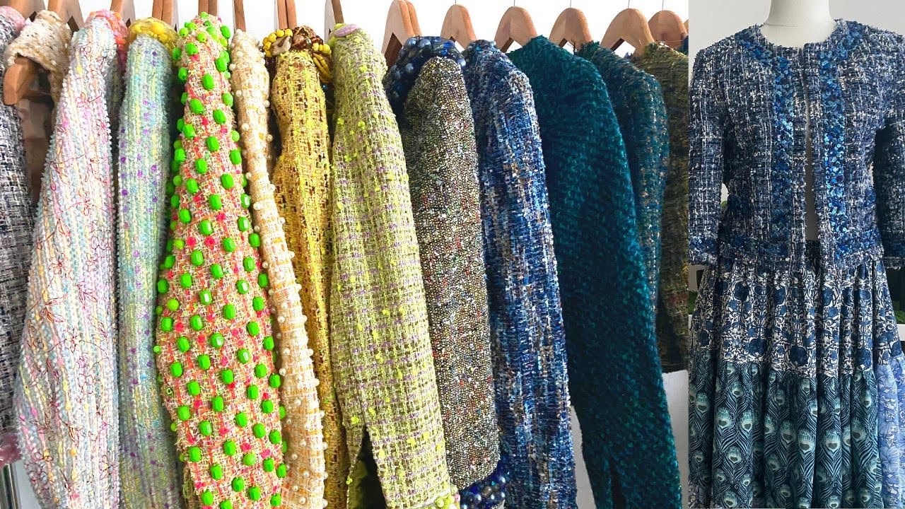 Make a Tweed Chanel Jacket 🧥 The pattern matching is chef's kiss! 