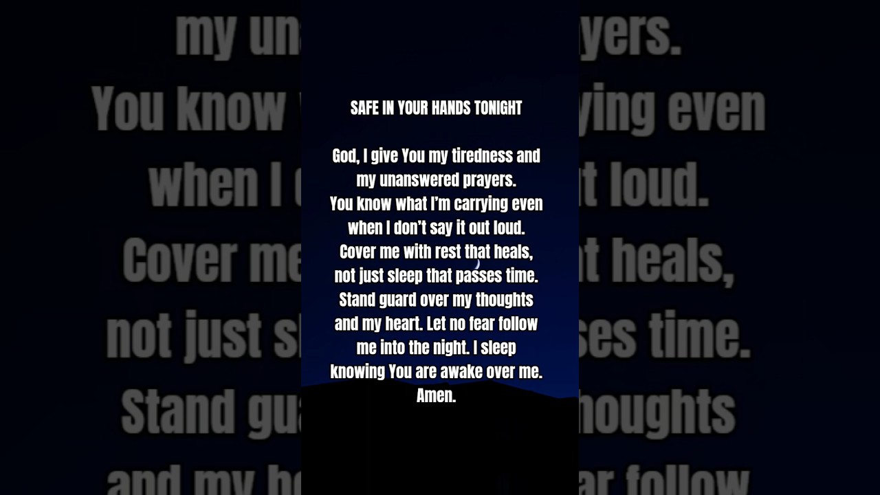 #prayerbeforesleep #prayerbeforebed #goodnightprayer #jesuslovesyou #christianshorts #gospel #amen