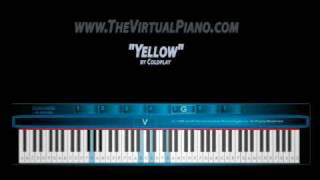 Video thumbnail of "The Virtual Piano plays Yellow by Coldplay"