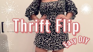 Plus Size Thrift Flip - DIY Dress Hack