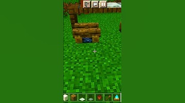 Picnic Table In Minecraft.(Build Hack) #minecraft #shorts